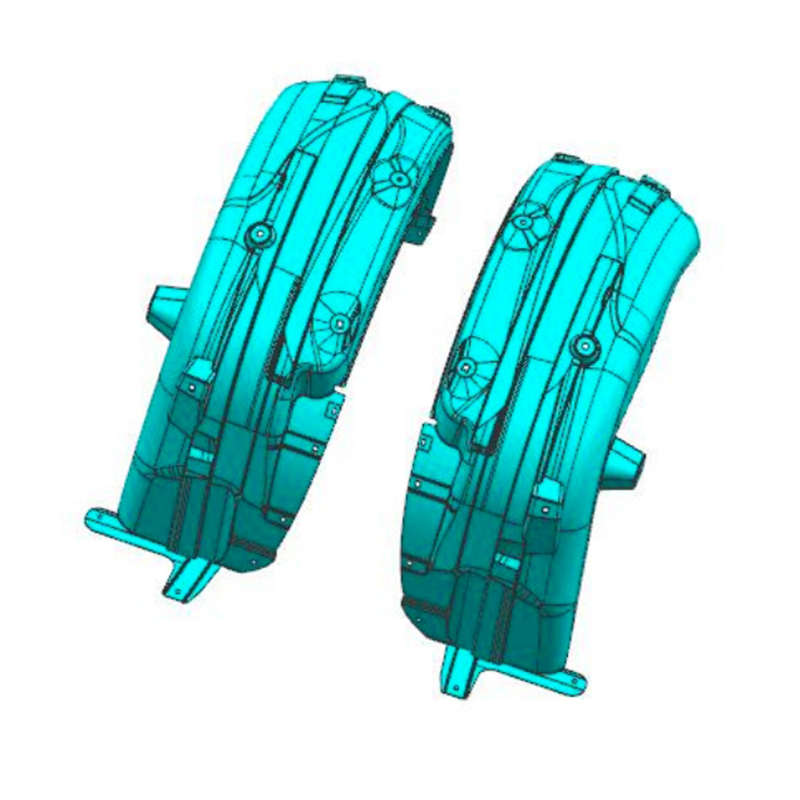 Capas de roda traseira esquerda e direita do projeto Baoya FB77